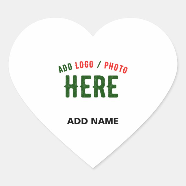 STYLISH MODERN CUSTOMIZABLE WHITE VERIFIED BRANDED HEART STICKER (Front)