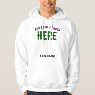 STYLISH MODERN CUSTOMIZABLE WHITE VERIFIED BRANDED HOODIE