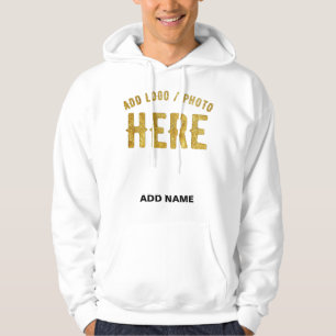 STYLISH MODERN CUSTOMIZABLE WHITE VERIFIED BRANDED HOODIE