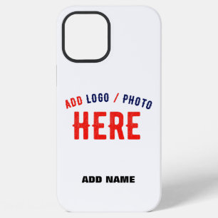 STYLISH MODERN CUSTOMIZABLE WHITE VERIFIED BRANDED iPhone 12 PRO MAX CASE