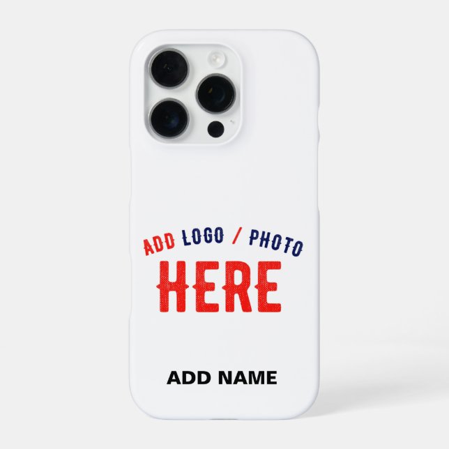 STYLISH MODERN CUSTOMIZABLE WHITE VERIFIED BRANDED iPhone CASE (Back)
