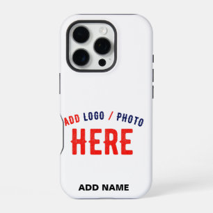 STYLISH MODERN CUSTOMIZABLE WHITE VERIFIED BRANDED iPhone 16 PRO CASE