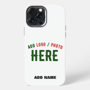 STYLISH MODERN CUSTOMIZABLE WHITE VERIFIED BRANDED iPhone 13 PRO MAX CASE