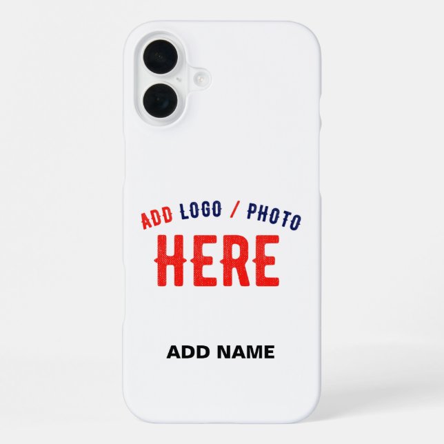 STYLISH MODERN CUSTOMIZABLE WHITE VERIFIED BRANDED iPhone CASE (Back)