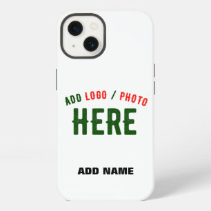 STYLISH MODERN CUSTOMIZABLE WHITE VERIFIED BRANDED iPhone 13 CASE