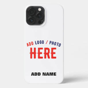 STYLISH MODERN CUSTOMIZABLE WHITE VERIFIED BRANDED iPhone 13 PRO MAX CASE
