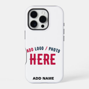 STYLISH MODERN CUSTOMIZABLE WHITE VERIFIED BRANDED iPhone 16 PRO CASE