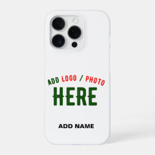 STYLISH MODERN CUSTOMIZABLE WHITE VERIFIED BRANDED iPhone 16 PRO CASE