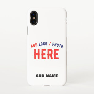 STYLISH MODERN CUSTOMIZABLE WHITE VERIFIED BRANDED iPhone X CASE