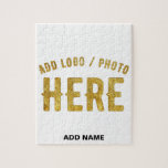 STYLISH MODERN CUSTOMIZABLE WHITE VERIFIED BRANDED JIGSAW PUZZLE<br><div class="desc">THIS IS A DESIGN FITTING FOR CUSTOMERS.YOU CAN CHANGE, RESIZE OR ADD LOGO, PHOTO, TEXT AND COLOURS THE WAY YOU LIKE.THANK YOU.</div>