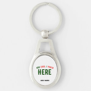 STYLISH MODERN CUSTOMIZABLE WHITE VERIFIED BRANDED KEYCHAIN