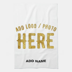 STYLISH MODERN CUSTOMIZABLE WHITE VERIFIED BRANDED KITCHEN TOWEL
