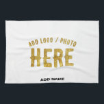STYLISH MODERN CUSTOMIZABLE WHITE VERIFIED BRANDED KITCHEN TOWEL<br><div class="desc">THIS IS A DESIGN FITTING FOR EVERYONE.YOU CAN CHANGE, RESIZE OR ADD LOGO, PHOTO, TEXT AND COLOURS THE WAY YOU LIKE.THANK YOU.</div>