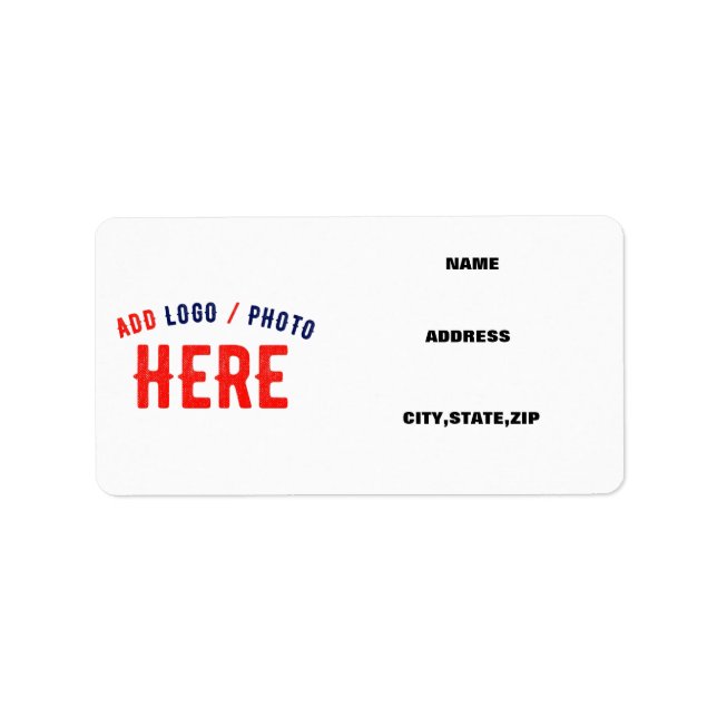 STYLISH MODERN CUSTOMIZABLE WHITE VERIFIED BRANDED LABEL (Front)