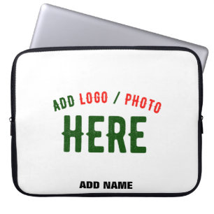 STYLISH MODERN CUSTOMIZABLE WHITE VERIFIED BRANDED LAPTOP SLEEVE