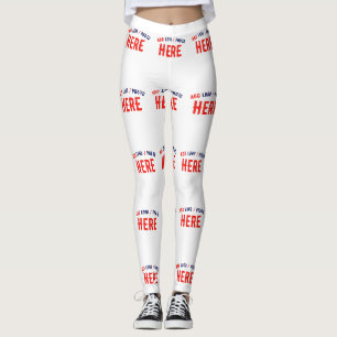 STYLISH MODERN CUSTOMIZABLE WHITE VERIFIED BRANDED LEGGINGS