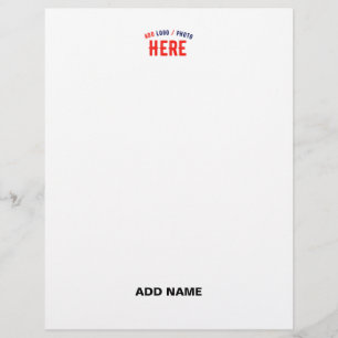STYLISH MODERN CUSTOMIZABLE WHITE VERIFIED BRANDED LETTERHEAD
