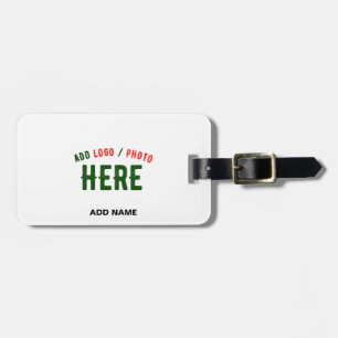 STYLISH MODERN CUSTOMIZABLE WHITE VERIFIED BRANDED LUGGAGE TAG