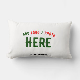 STYLISH MODERN CUSTOMIZABLE WHITE VERIFIED BRANDED LUMBAR PILLOW