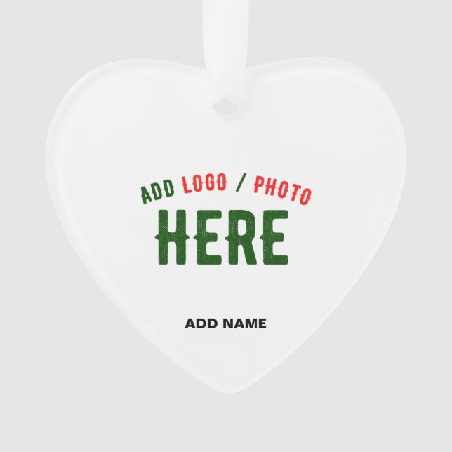 STYLISH MODERN CUSTOMIZABLE WHITE VERIFIED BRANDED ORNAMENT (Front)