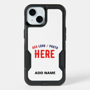 STYLISH MODERN CUSTOMIZABLE WHITE VERIFIED BRANDED iPhone 15 CASE
