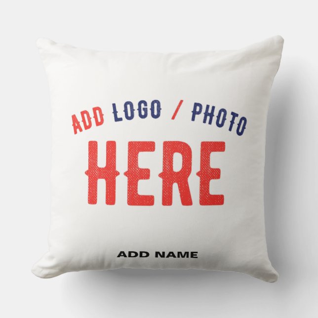 STYLISH MODERN CUSTOMIZABLE WHITE VERIFIED BRANDED OUTDOOR PILLOW (Front)