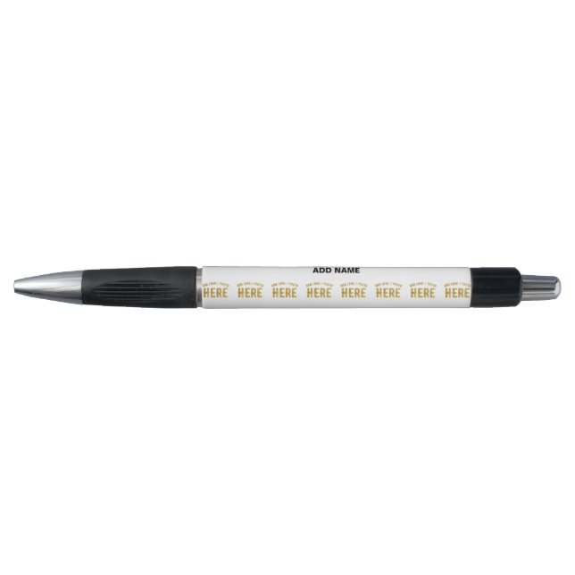 STYLISH MODERN CUSTOMIZABLE WHITE VERIFIED BRANDED PEN (Front)