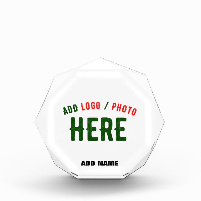 STYLISH MODERN CUSTOMIZABLE WHITE VERIFIED BRANDED PHOTO BLOCK (Front)
