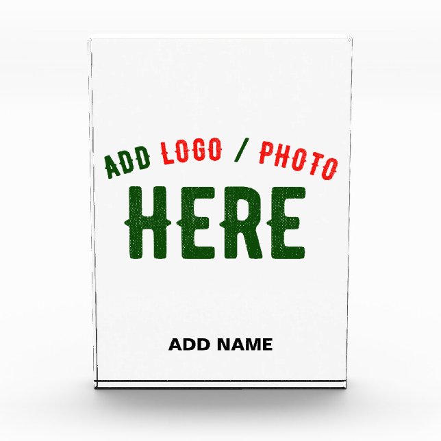 STYLISH MODERN CUSTOMIZABLE WHITE VERIFIED BRANDED PHOTO BLOCK (Front)