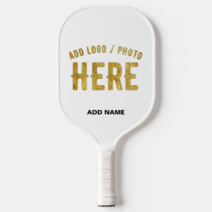 STYLISH MODERN CUSTOMIZABLE WHITE VERIFIED BRANDED PICKLEBALL PADDLE