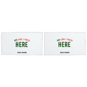 STYLISH MODERN CUSTOMIZABLE WHITE VERIFIED BRANDED PILLOWCASE