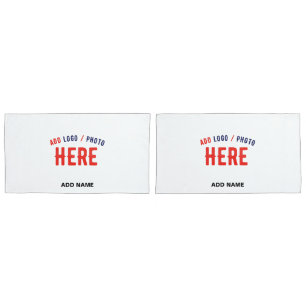 STYLISH MODERN CUSTOMIZABLE WHITE VERIFIED BRANDED PILLOWCASE