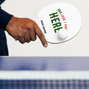 STYLISH MODERN CUSTOMIZABLE WHITE VERIFIED BRANDED PING PONG PADDLE