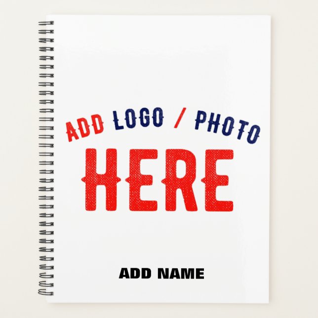 STYLISH MODERN CUSTOMIZABLE WHITE VERIFIED BRANDED PLANNER (Front)