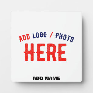 STYLISH MODERN CUSTOMIZABLE WHITE VERIFIED BRANDED PLAQUE