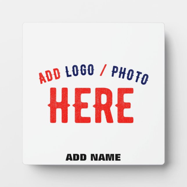 STYLISH MODERN CUSTOMIZABLE WHITE VERIFIED BRANDED PLAQUE (Front)