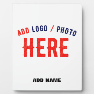 STYLISH MODERN CUSTOMIZABLE WHITE VERIFIED BRANDED PLAQUE