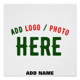 STYLISH MODERN CUSTOMIZABLE WHITE VERIFIED BRANDED POSTER
