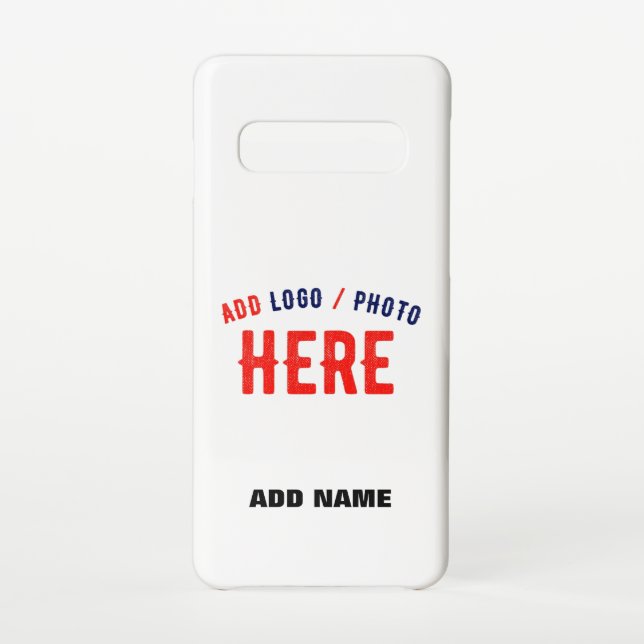 STYLISH MODERN CUSTOMIZABLE WHITE VERIFIED BRANDED SAMSUNG GALAXY CASE (Back)