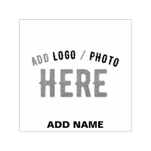 STYLISH MODERN CUSTOMIZABLE WHITE VERIFIED BRANDED SELF-INKING STAMP