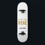 STYLISH MODERN CUSTOMIZABLE WHITE VERIFIED BRANDED SKATEBOARD<br><div class="desc">THIS IS A DESIGN FITTING FOR CUSTOMERS.YOU CAN CHANGE, RESIZE OR ADD LOGO, PHOTO, TEXT AND COLOURS THE WAY YOU LIKE.THANK YOU.</div>