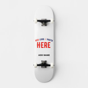 STYLISH MODERN CUSTOMIZABLE WHITE VERIFIED BRANDED SKATEBOARD