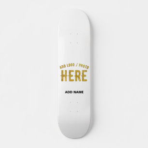 STYLISH MODERN CUSTOMIZABLE WHITE VERIFIED BRANDED SKATEBOARD