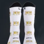 STYLISH MODERN CUSTOMIZABLE WHITE VERIFIED BRANDED SOCKS<br><div class="desc">THIS IS A DESIGN FITTING FOR EVERYONE.YOU CAN CHANGE, RESIZE OR ADD LOGO, PHOTO, TEXT AND COLOURS THE WAY YOU LIKE.THANK YOU.</div>