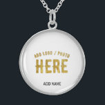 STYLISH MODERN CUSTOMIZABLE WHITE VERIFIED BRANDED STERLING SILVER NECKLACE<br><div class="desc">THIS IS A DESIGN FITTING FOR CUSTOMERS.YOU CAN CHANGE, RESIZE OR ADD LOGO, PHOTO, TEXT AND COLOURS THE WAY YOU LIKE.THANK YOU.</div>