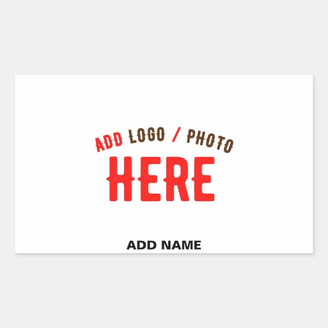 STYLISH MODERN CUSTOMIZABLE WHITE VERIFIED BRANDED STICKER (Front)