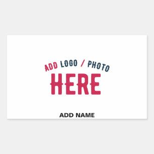 STYLISH MODERN CUSTOMIZABLE WHITE VERIFIED BRANDED STICKER
