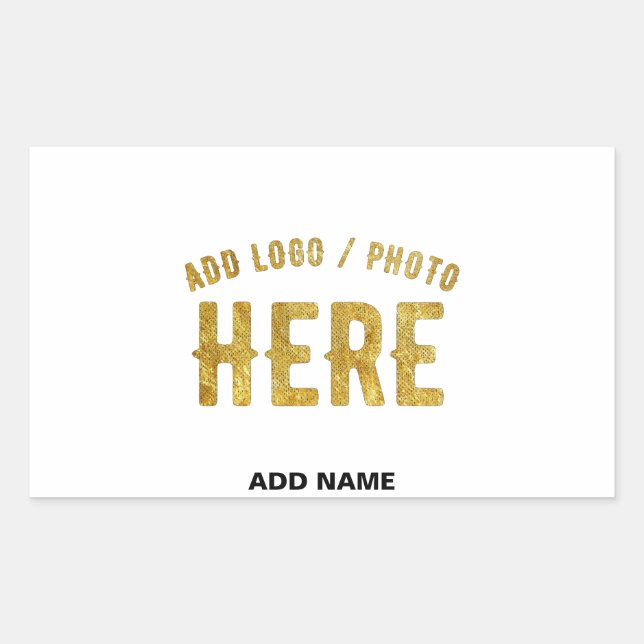 STYLISH MODERN CUSTOMIZABLE WHITE VERIFIED BRANDED STICKER (Front)