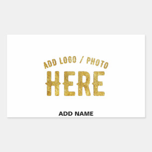 STYLISH MODERN CUSTOMIZABLE WHITE VERIFIED BRANDED STICKER