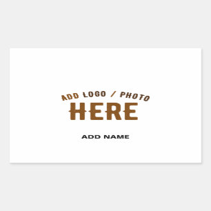 STYLISH MODERN CUSTOMIZABLE WHITE VERIFIED BRANDED STICKER